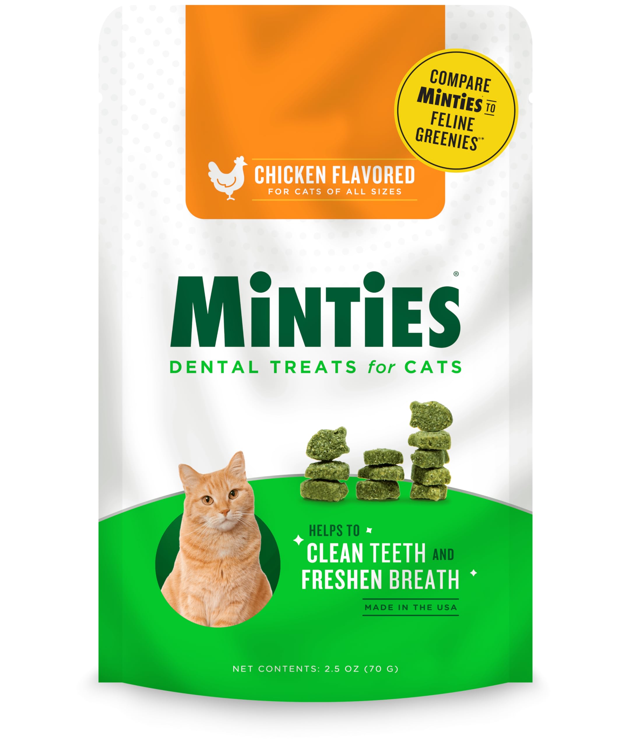 その他 MANPUKU Mint Cat Ban Plus size Amazon.com : Minties Dental Treats for Cats, Chicken Flavored